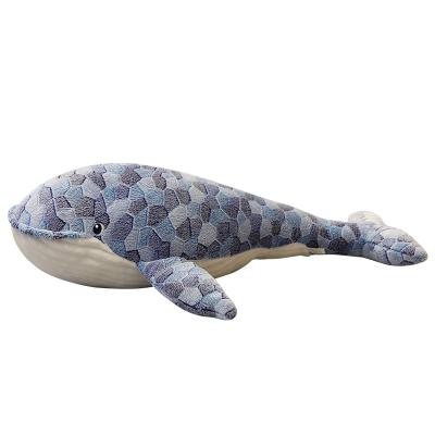 China Cute Big Blue Whale Doll Stuffed Toy Pillow Cute Whale Animal Pillow Whale Kid Marine Animal Cute Doll for sale