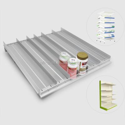 China Bottle Shelf Roll Display Rack Gravity Fed Roller Shelf for sale