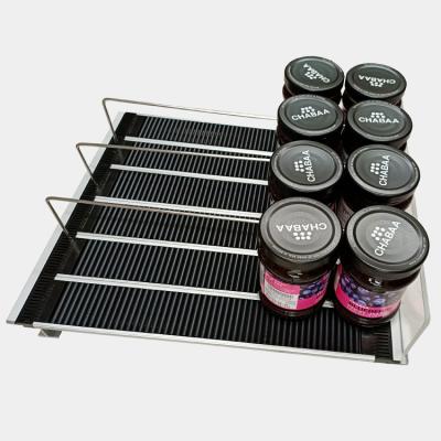 China Single Sided Convenience Store Beverage Supermarket Display Cooler Roll Shelf for sale