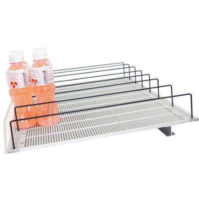 China Single-Temperature Beverage Slides Shop Display Roller Shelf Freezer Smart Shelving Gravity Fed for sale