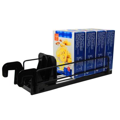 China Single Sided Flex Shelf Plastic Auto Feed Shelf Pusher Slide Shelf System for sale