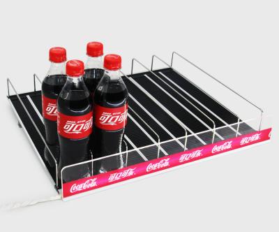 China Supermarket Beverage Shelf Cooler Vending Machine Beverage Rack Beverage Shelf LED Roller Shelf Supermarket Beverage Rack Glowing Cooler Shelf for sale