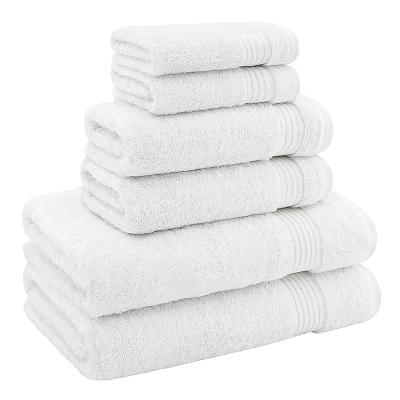 China Wholesale QUICK DRY Super Soft Highly Absorbent 100% Turkish Cotton 6 Piece Bathroom Bath Towel Set For Luxury Hotel Spa for sale