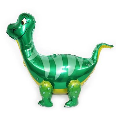 China Wholesale Gift Toy Yachen Factory Green 4d Brachiosaurus Foil Removable Balloon For Kids Party Decoration for sale