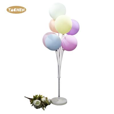 China 100cm High 7 Recycled Cups Balloon Support Balloon Backdrop Stand Balloon Table Base Floating for sale