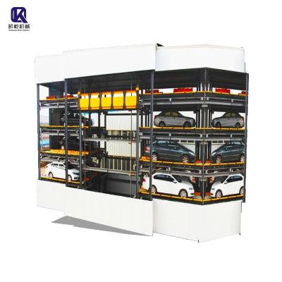 China automatic parallel conveyor parking system auto pulling tower parking price full automatic stacker car park system for sale