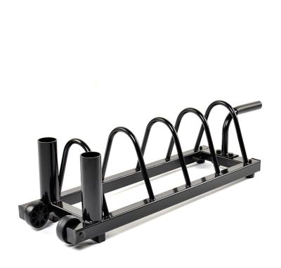 China Mobile Fitness Storage Indoor Gym Barbell Frame Weight Plate Rack RUIBU-5016 for sale