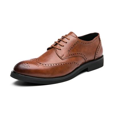 China Wholesale New Round Men's Formal Suits Leather Oxford Casual Shoes High Quality Fashion and Elegant Shoes for sale