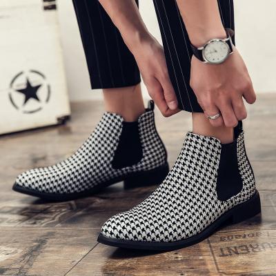 China Around 2022 new styles men's leather ankle boots plus size 48 casual dress shoes for sale