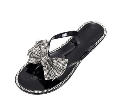 China 2022 Fashion Trend Women Bling Sandals Luxury Colorful Shoes New Shape Flat Rhinestone Slides Slippers for sale