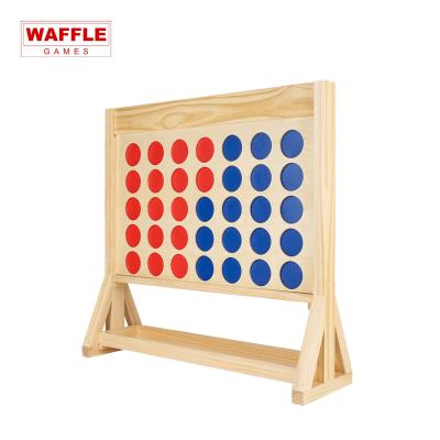 China Birch Plywood Panel/Pinewood View & Premium Wooden GT 4 Outdoor Game Legs In One Row Giant Connect Game 4 for sale