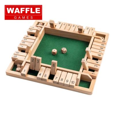 China Indoor Game WAFFLE Premium 4-Player Indoor Games Closed Box Natural Wood For 2-4PLAYER for sale