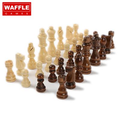 China Varnished WAFFLE GAMES Hand Crafted Wooden Chess Pieces with Custom Colors 1