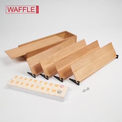 China WAFFLE Premium Quality Wooden Rummy Tile Game Set for sale