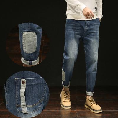 China 2022 Han Edition New Design Harlan jeans fashion and popular breathable for jeans fabric price spot supplies for sale