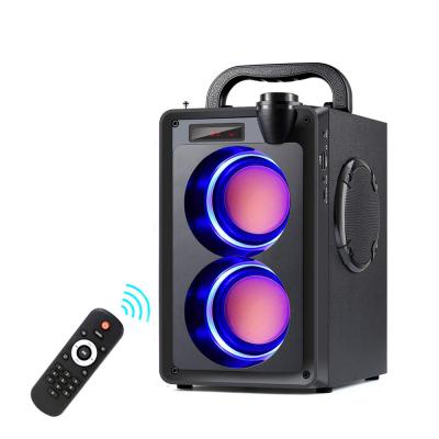 China Vofull Wireless Portable 12 Inch Trolley Speaker Karaoke Cart Speakers with Radio for sale