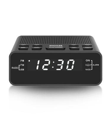 China Portable Usb Digital Portable Radio Fm AM Usb Rechargeable Alarm Clock Radio PORTABLE Vofull New Design for sale