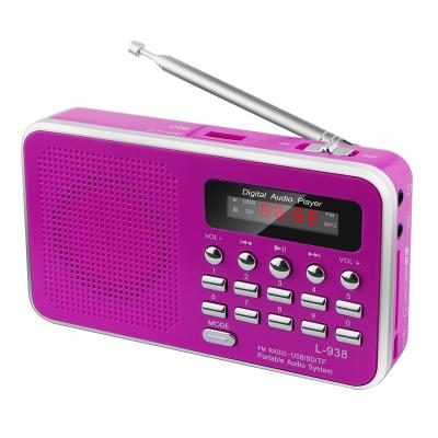 China Vofull LCD Display DSP Mini FM Radio Portable MP3 Player with Screen,SD Card Port Antique Old Vintage Portable Radios for sale