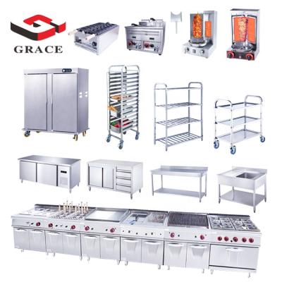 China Grace Stainless Steel China Mobile Kitchen Hotel Durable Easily Assembled Kitchen Equipment Commercial Restaurant for sale