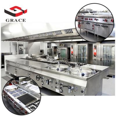 China Piezo Grace Commercial Efficient Burner Parts Boiling Top For Gas Ranges With 6 Burner Stainless Steel Gas Stove for sale