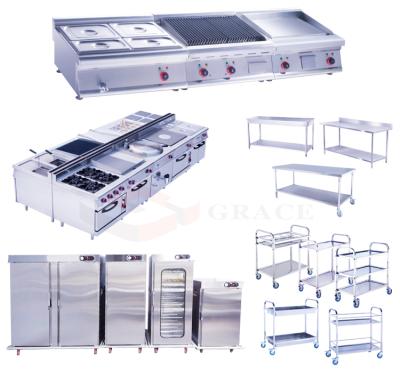 China commercial stainless steel kitchen equipment electric/gas kitchen manufacturer wholesale for sale