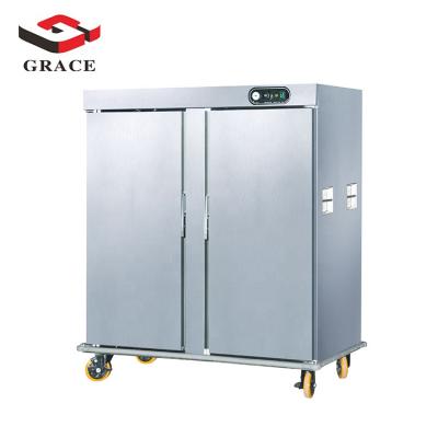 China Hotel Hotel Banquet Equipment Stainless Steel Food Warmer Large Upright Heated Stand Up Cabinet for sale