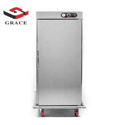 China Hotel Display Showcase Series Mini Plate Warmer Trolley Cart Stainless Steel Hot Cabinet for sale