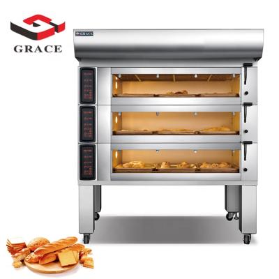 China Commercial Baking Equipment Bread Baking Equipment Bread Baking Deck 9 Tray Luxury Bakery Oven for sale