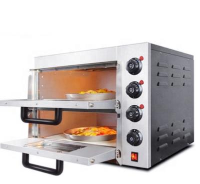 China Commercial Bakery Equipment Commercial Catering Electric Double 2 Layer Baking Pizza Oven for sale