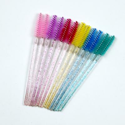 China Hot Sale Eyelash Extension Tool Eyelash Brush Eye Whips Disposable Mascara Wand Eyelash Extension Brush for sale