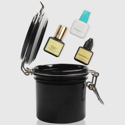 China 2021 Wholesale High Quality Sealed Vacuum Activated Carbon Stick Storage Jar Adhesive Glue Storage Container Tank Eyelash Makeup Tool for sale