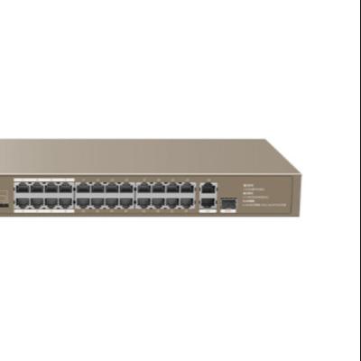 China BR-CAS1024F 24 Port POE Gigabit CCTV Network Ethernet AI PoE Switch 48V 10/100/1000M for sale