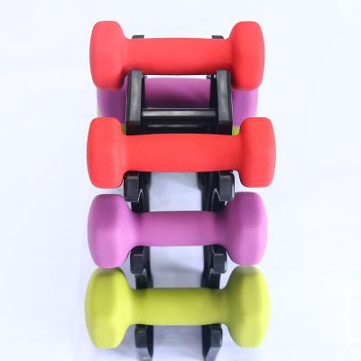 China Plastic Dip In Dumbbell Manufacturer Direct Selling Gym Equipment Dumbbell Set for sale