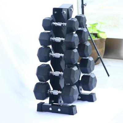 China Heavy Duty Hot Selling Commercial Gym Black Paint Dumbbell Weight Rack for sale