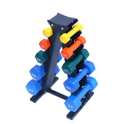 China Plastic Dip In Dumbbell Best Selling Hex Flat Head High Gloss Color Vinyl Dip Dumbbell Set for sale