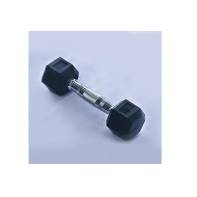 China Rubber Covered Dumbbell Men's Muscle Training Cast Wrapped Rubber Dumbbell for sale