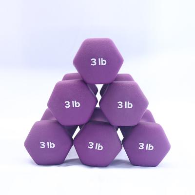 China Good Quality Environmental Protection Hexagonal Hexagonal Arc Dip Plastic Dumbbell for sale