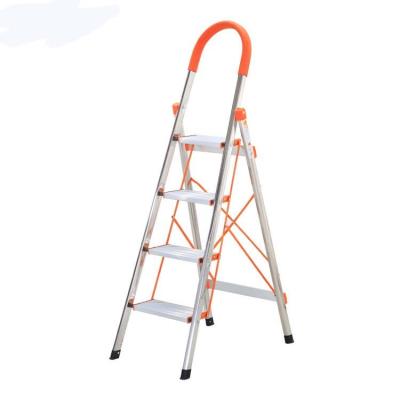 China High Quality 4*4 Step Ladder Stainless Steel Household Folding Ladders D Type Portable Ladder for sale