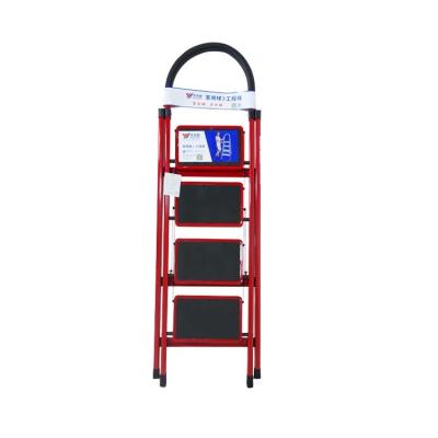 China Folding Ladders Best Selling Aluminum Alloy Safety Non-Slip Household 4 Step Ladder for sale