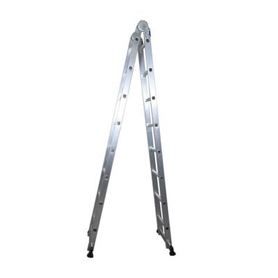 China Aluminum Portable Folding Ladders Metal Triangle Ladder 2.1 Meters for sale