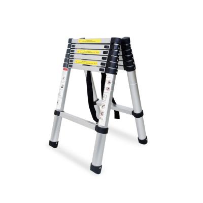 China Folding Ladders 2 Meter Ladder Aluminum Telescopic Double Agility Bamboo Ladder for sale