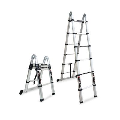 China Outdoor 3.2 meter length construction folding ladders price best on telescopic ladders for sale