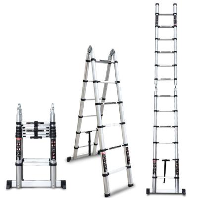 China Folding Ladders Universal High Quality 2m-4.4m Ladder Aluminum Alloy Extension Ladder Portable Thick Ladder for sale