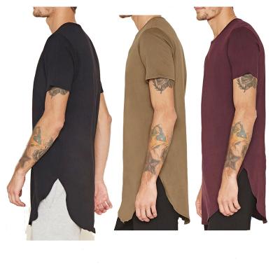 China Sustainable Curved-Edge Aplet Tee For Man Short Sleeve Sporty 100% Cotton Mens Tee T-shirts for sale