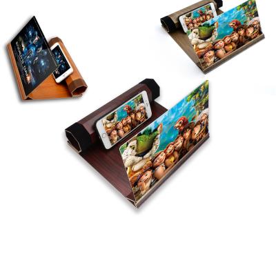 China Silicone 3d Visual Bendable Signal Foldable Signal Screen Cell Phone Speaker Booster Stand Mobile Phone Amplifier for sale