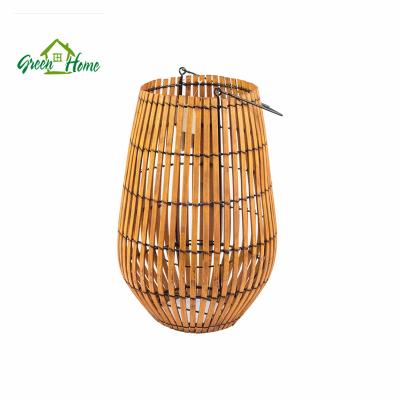 China Eco-Friendly Best Selling Lantern 2021 New Natural Paulownia Wood Lantern For Home Decor And Decoration for sale