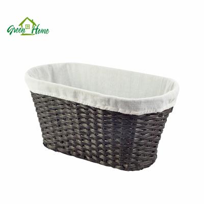 China Eco-Friendly Collapsible Basket Woven Storage Basket For Blanke for sale