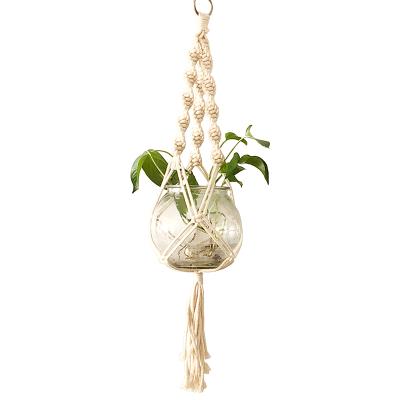 China Factory wholesale new eco-friendly home decoration indoor and outdoor macrame hanger for sale