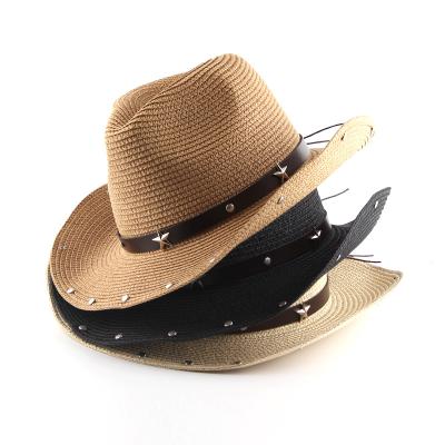 China Character Solid Color Fashion Summer Vacation Straw Woven Game Sun Umbrella Straw Hat for sale