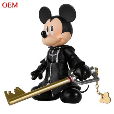 China Cartoon Toy OEM Cartoon King Mickey Golden Action Figure Disny Toys for sale